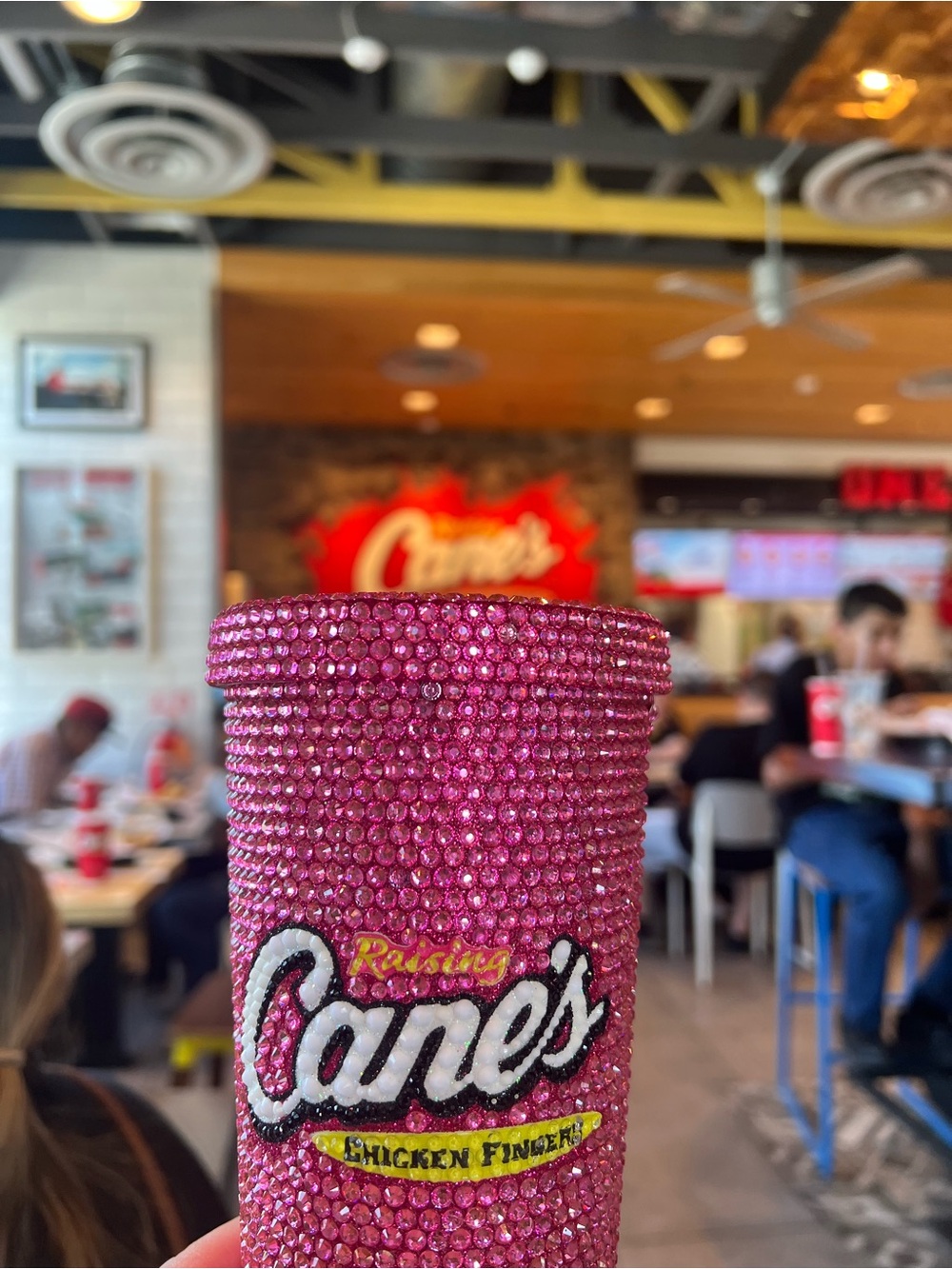 Limited Edition! Raising Cane's Megan Moroney Rhinestone Tumbler 20 oz - Picture 4 of 6